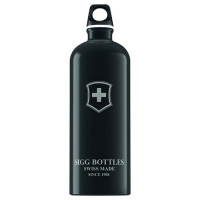 Пляшка для води SIGG Swiss Emblem, 0.6 л (чорна)