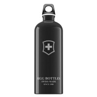 Пляшка для води SIGG Swiss Emblem, 1 л (чорна)