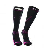 Водонепроницаемые носки Dexshell Mudder, черные с розовыми полосками, S