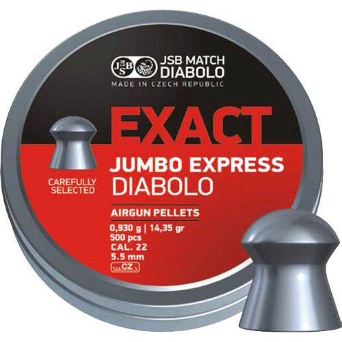 Пули пневматические JSB Exact Jumbo Express 5,52 мм 0,930 г 500 шт/уп (546277-500) 