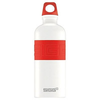 Бутылка для воды SIGG CYD Pure White Touch, 0.6 л (красная)