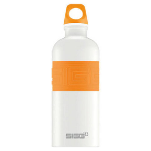 Бутылка для воды SIGG CYD Pure White Touch, 0.6 л (оранжевая) 