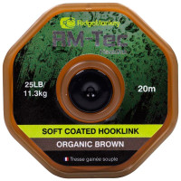 Поводковый материал RidgeMonkey RM-Tec Soft Coated Hooklink Organic Brown 35lb 20м