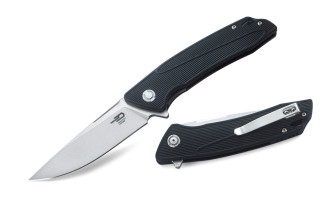 Складной нож Bestech Knives SPIKE Nylon+ Glass fiber (черный)