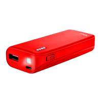Портативна батарея Trust Primo, 4400 (червона)