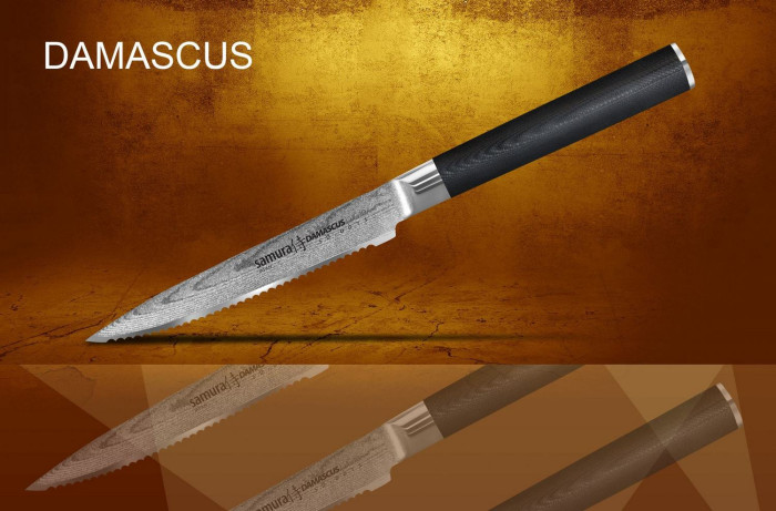 Ніж кухонний Samura Damascus для томатів, 125 мм, SD-0071 