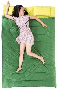 Спальний мішок Naturehike Double Sleeping Bag with Pillow SD15M030-J зелений 