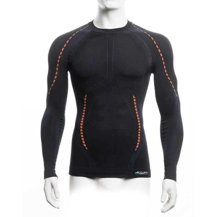 Футболка Accapi X-Country Long Sleeve Shirt Man 999 black, XS/S 