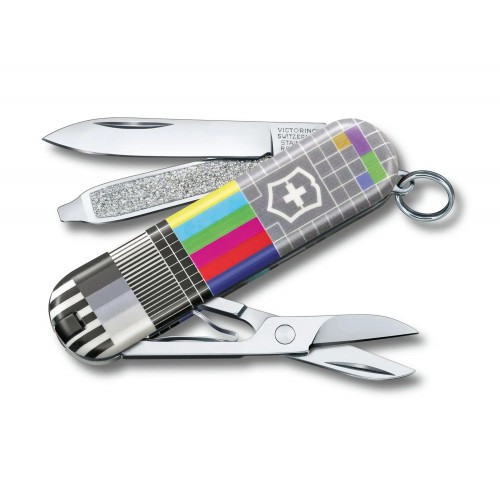 Складаний ніж-брелок Victorinox Classic Limited Edition 2021" Retro TV " (0.6223.L2104) 