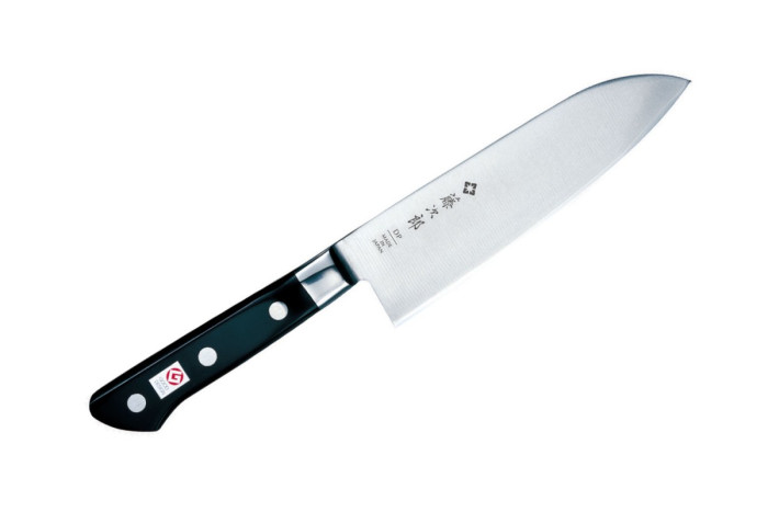 Ніж кухонний Tojiro VG10 Clad Steel with Bolster Santoku 170mm F-503 