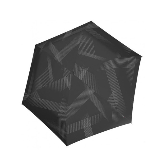 Парасолька Knirps U. 200 Vision Black Авто /складаний /6спіц /D97x26см 