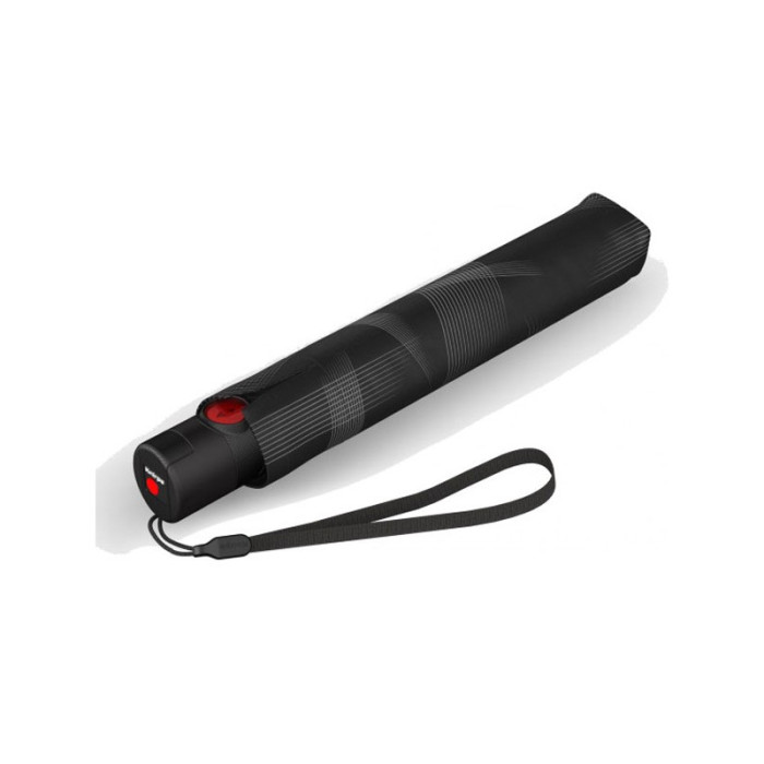 Парасолька Knirps U. 200 Vision Black Авто /складаний /6спіц /D97x26см 