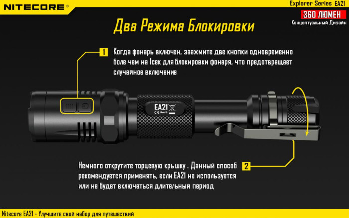 Ліхтар Nitecore EA21 