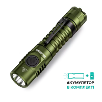 Ліхтар Wurkkos FC11 USB-C Rechargeable 18650 LED LH351D 90 CRI, зелений
