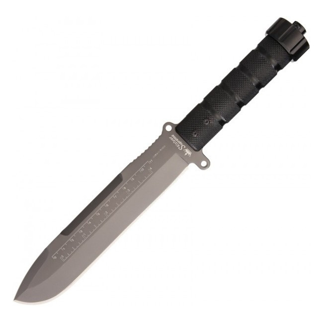 Ніж Kizlyar Supreme Survivalist X, сталь AUS8, Gray Titanium 