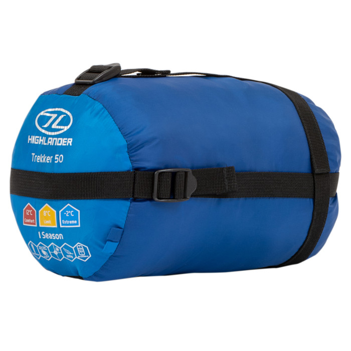 Спальний мішок Highlander Trekker 50/+ 8°C Blue 