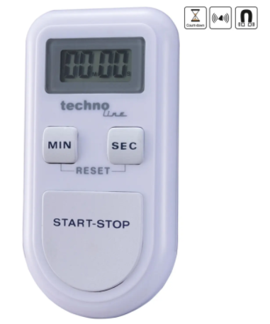 Таймер кухонний Technoline KT100 Magnetic - білий 
