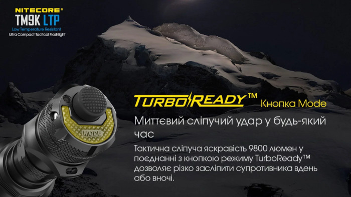 Ліхтар Nitecore TM9K LTP (CREE XP-L2 HD LEDs, 9800 люмен) 