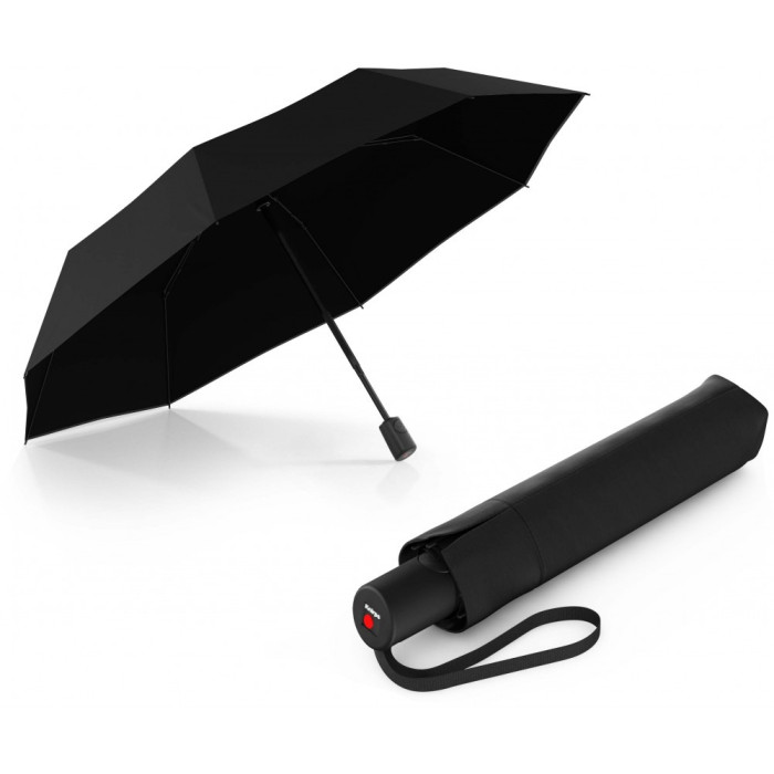 Парасоля Knirps A.200 Black Black HeatShield Авто / Складана / 8 спиць / D97x28см