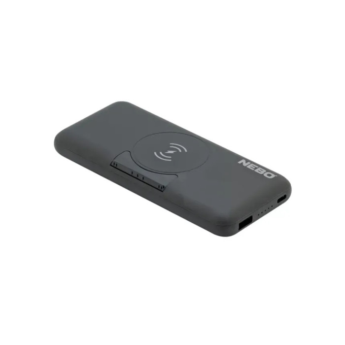 Повербанк Nebo 10K Powerbank w/ Kickstand & wWreless Charging, 10 000 mAh (NB NEB-PBK-0010-G) 