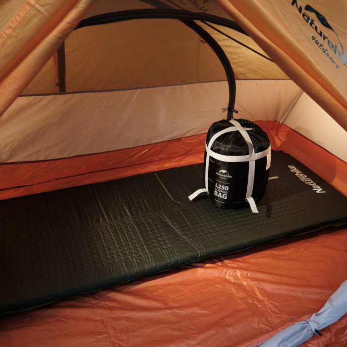 Спальник з капюшоном Naturehike L250 NH21MSD07, (9°C), лівий, сірий 