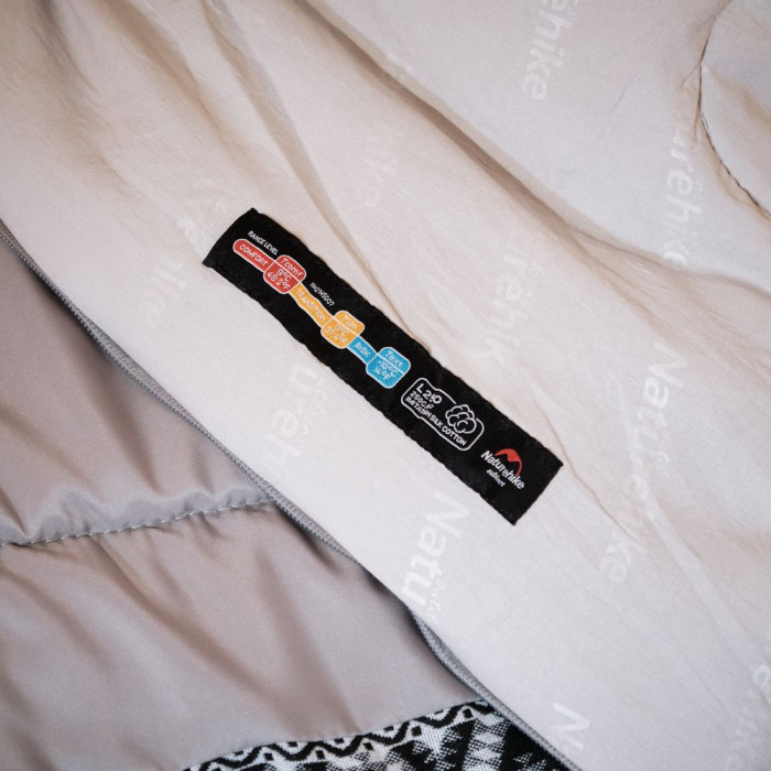 Спальник з капюшоном Naturehike L250 NH21MSD07, (9°C), лівий, сірий 