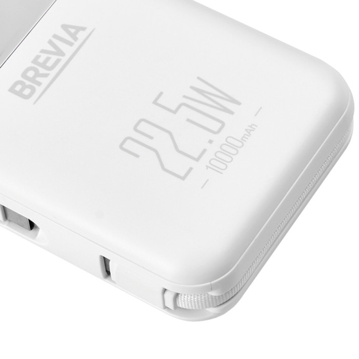 Повербанк (Power Bank) Brevia 10000mAh 22.5W Type-C+Lightning Cable, Li-Pol, LCD 