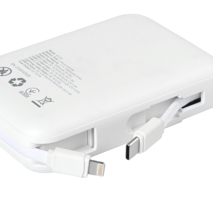 Повербанк (Power Bank) Brevia 10000mAh 22.5W Type-C+Lightning Cable, Li-Pol, LCD 