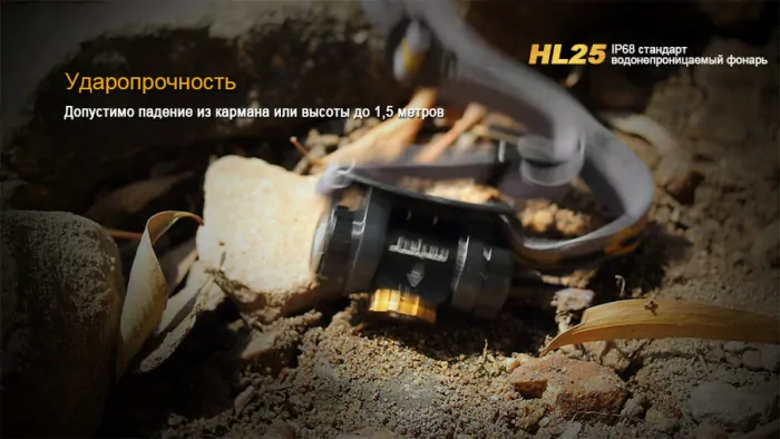 Ліхтар Fenix HL25 XP-G2 (R5), сірий 
