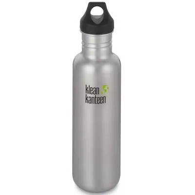 Пляшка для води Klean Kanteen Classic Loop Cap 800 мл-срібляста