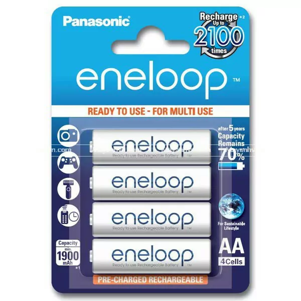 Акумулятор Panasonic Eneloop AA 1900 4BP mAh NI-MH блістер 4 шт 