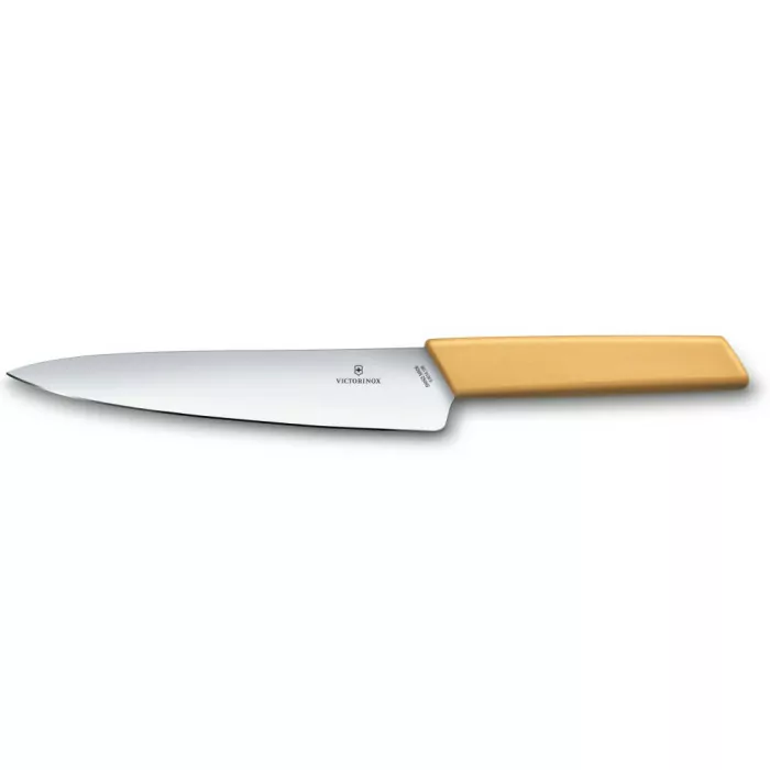 Кухонний ніж Swiss Modern Carving 19см із жовтим. ручкою (блістер) 