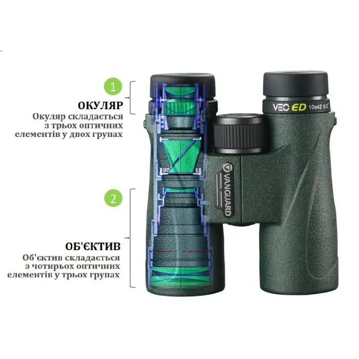 Бінокль Vanguard VEO ED 8x42 WP (VEO ED 8420) 