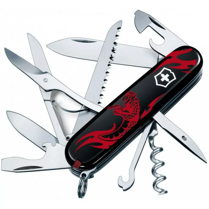 Складаний ніж Victorinox HUNTSMAN ZODIAC Вражаюча змія 1.3713.3.Z4351u 
