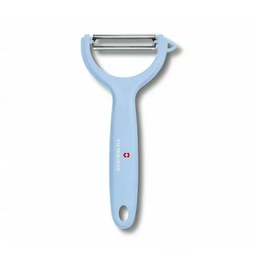 Кухонний набір з 3-х предметів Victorinox Swiss Classic Trend Colors Paring Knife Set with Tomato and Kiwi Peeler (6.7116.33L22), блакитний 