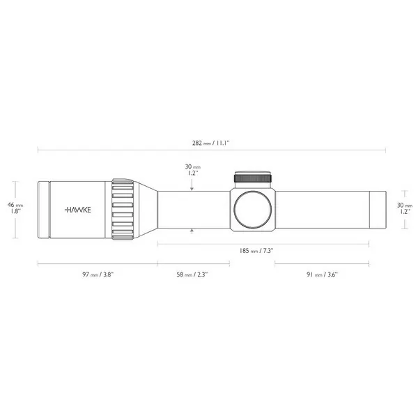 Приціл оптичний Hawke Vantage 30 WA 1-4x24 (L4A IR Dot) 