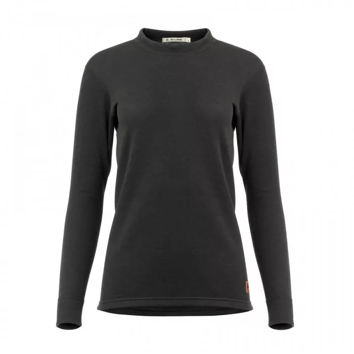 Термокофта жіноча Aclima WoolTerry 220 Crew Neck Jet Black S 