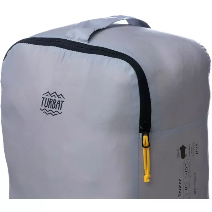 Спальник Turbat Tourer gold fusion/dawn blue - 185 см - жовтий/сірий 