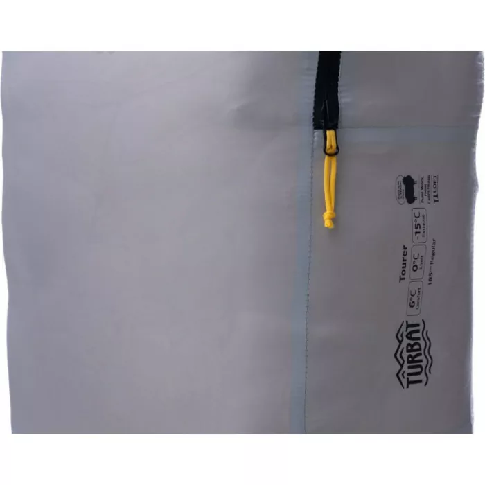 Спальник Turbat Tourer gold fusion/dawn blue - 185 см - жовтий/сірий 