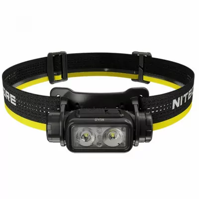 Ліхтар налобний Nitecore NU40 (Білий + Червоний LED, 1000 люмен, 9 режимів, 1x18650, USB-C, датчик наближення)