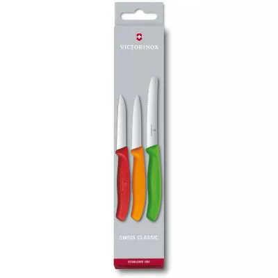 Набір кухонний Victorinox SwissClassic Paring Set 3 ножа з кольоровими ручками (6.7116.32)