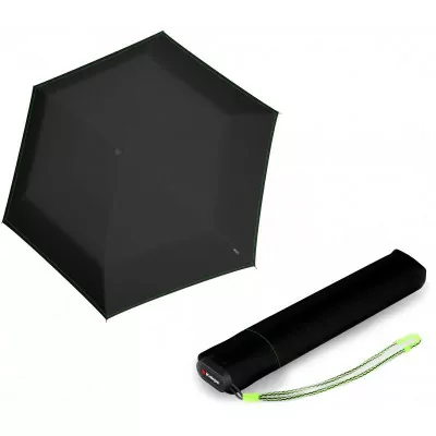 Парасолька Knirps US.050 Neon Black хутро /складаний /6спіц /D90x21см