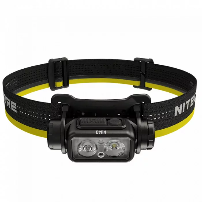 Ліхтар налобний Nitecore NU43 (Білий + Червоний LED, 1400 люмен) 