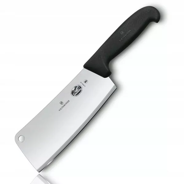 Кухонний ніж Victorinox Fibrox Cleaver 19см великий для м'яса з чорн. ручка 