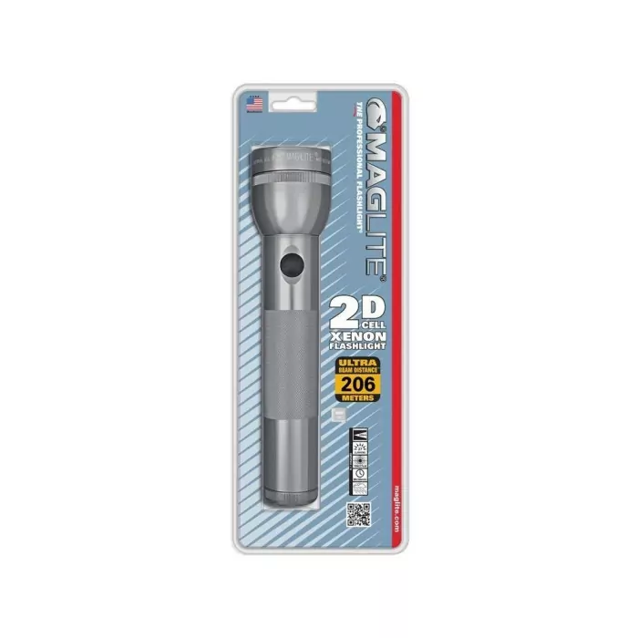Ліхтарик Maglite 2D S2D096R, сірий, блістер 