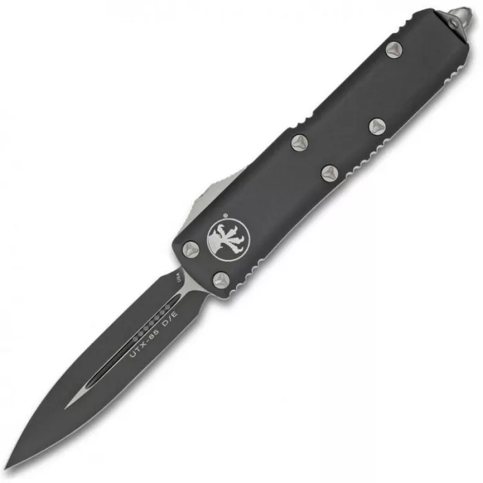 Ніж лезо Microtech UTX-85 з подвійною кромкою чорного кольору (232-1) 