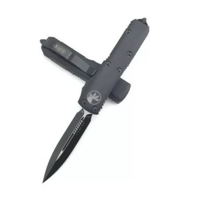 Ніж лезо Microtech UTX-85 з подвійною кромкою чорного кольору (232-1) 