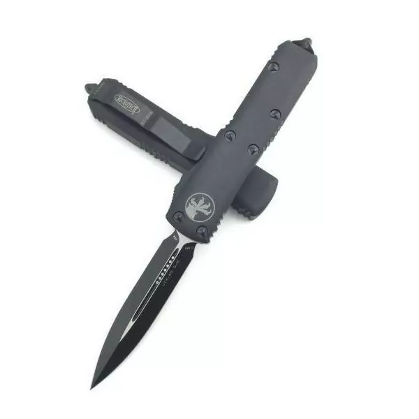 Ніж лезо Microtech UTX-85 з подвійною кромкою чорного кольору (232-1) 