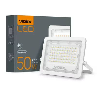 Прожектор VIDEX 50W 5000K 220V White (VL-F2e-505W)