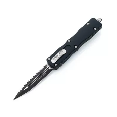 Ніж Microtech Dirac Double Edge Black Blade FS серрейтор (225-3)